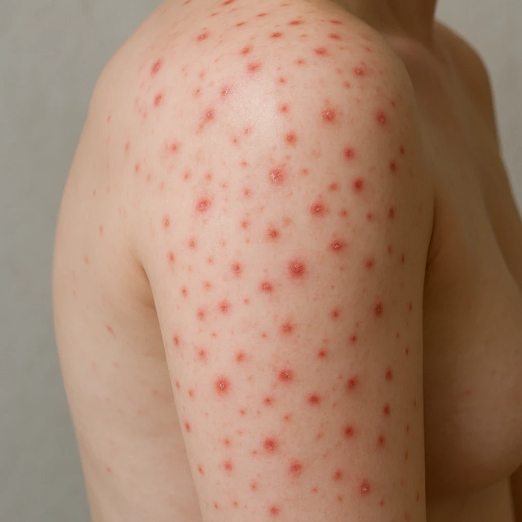 Co oznaczają czerwone kropki na ciele?